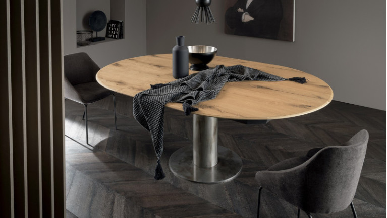 Table de repas extensible ORBY | Table ronde en bois design