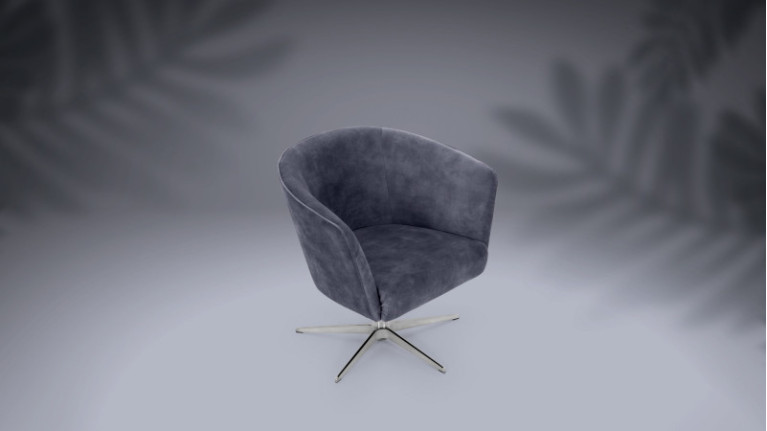 Fauteuil pivotant OLGA - Disponible dans de nombreux coloris