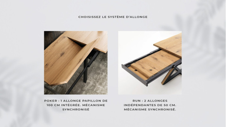 Table de repas extensible METAL | Créez une ambiance chaleureuse