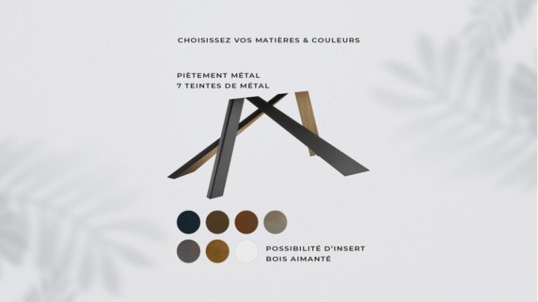 Table de repas extensible METAL | Créez une ambiance chaleureuse