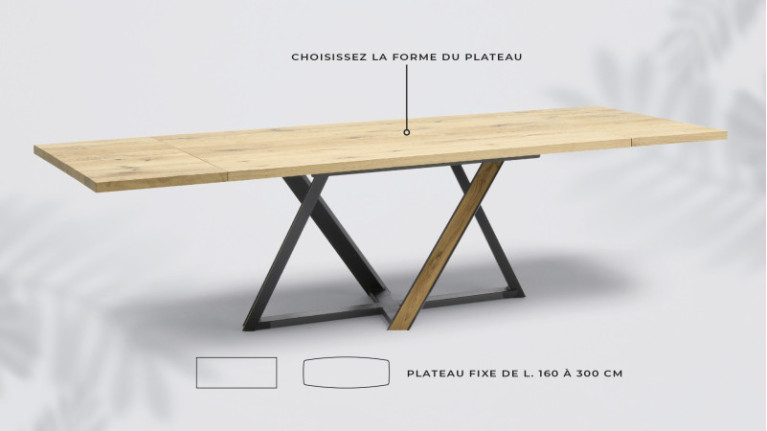 Table de repas extensible WIEN | Un style tendance et chaleureux