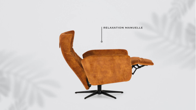 Fauteuil relaxation manuelle OSLO | Optez pour la relaxation design