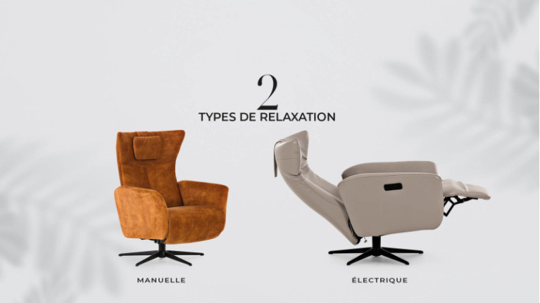 Fauteuil relaxation manuelle OSLO | Optez pour la relaxation design