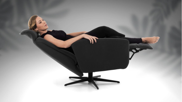 Fauteuil relaxation manuelle HIPSTER | avec têtière et repose-pieds