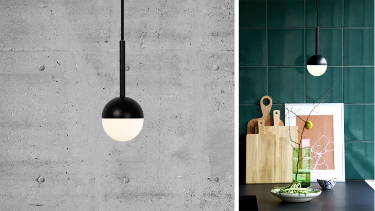 Suspension CONTINA I Design scandinave. 3 globes en verre