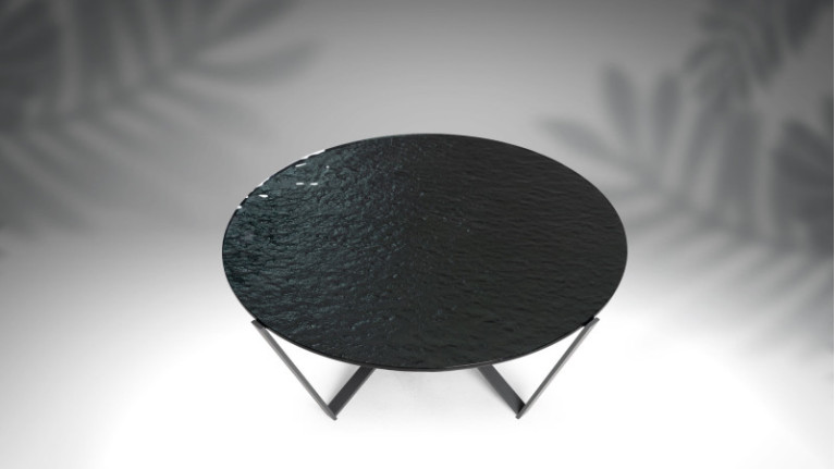 Table basse SPIDER | Tendance verre ondulé