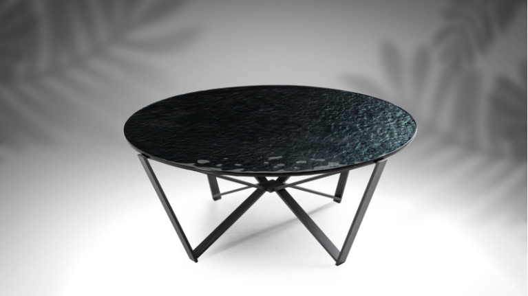 Table basse SPIDER | Tendance verre ondulé