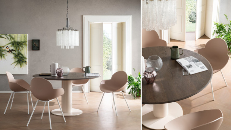 Table de repas extensible ORBY | Table ronde en bois design