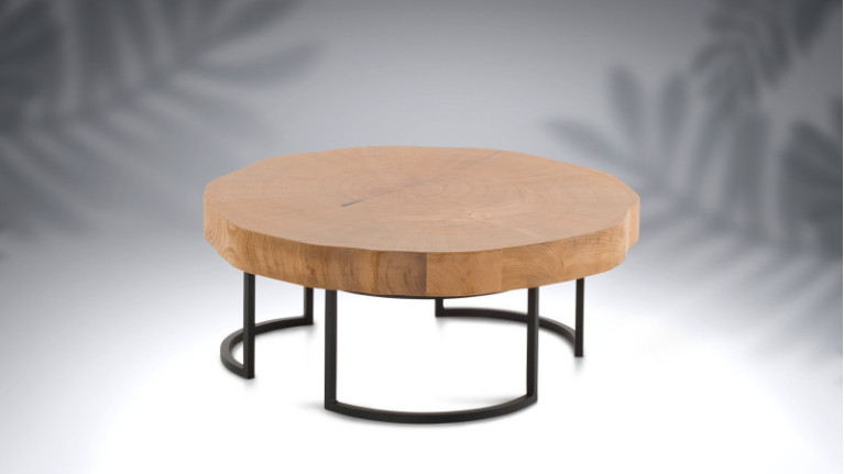 Table basse TRONCO | A utiliser seule ou en table gigogne