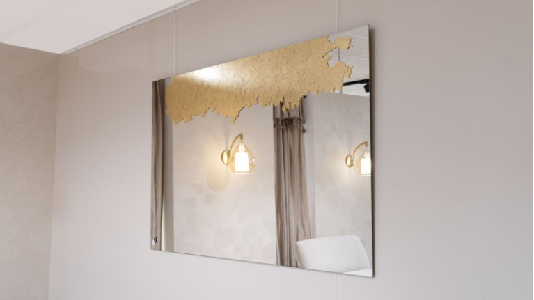 Miroir ORNATO I Avec des feuilles d'or