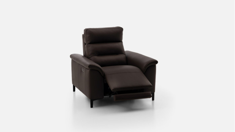 Fauteuil relaxation électrique cuir ALBATROS | Confort moelleux