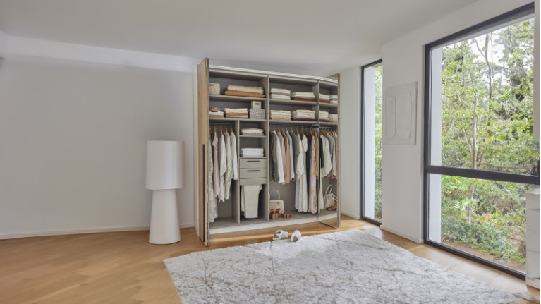 Armoire porte pliantes OPALE | Meubles CELIO