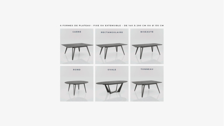 Table extensible RACINE | Céramique inrayable et insert central chêne