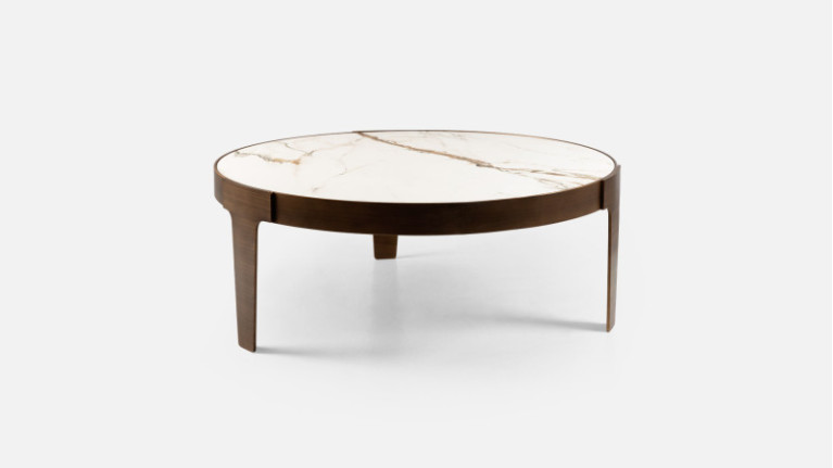 Table basse JAZZY | Effet marbre blanc