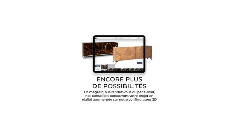 Meuble TV 2 portes RACINE | Optez pour le mélange bois et laque