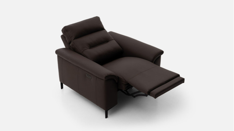 Fauteuil relaxation électrique cuir ALBATROS | Confort moelleux