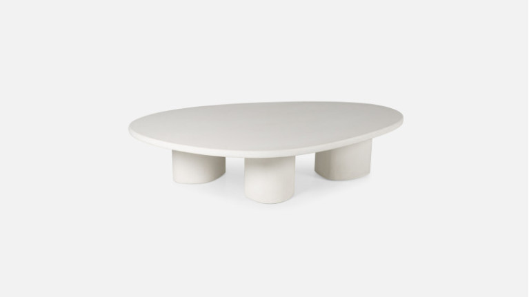 Grande table basse CEZANNE | Mortex®, effet béton ciré