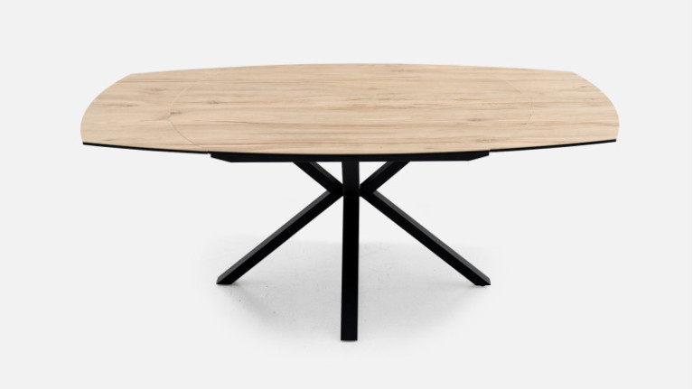 Table de repas extensible au style industriel VENDOME