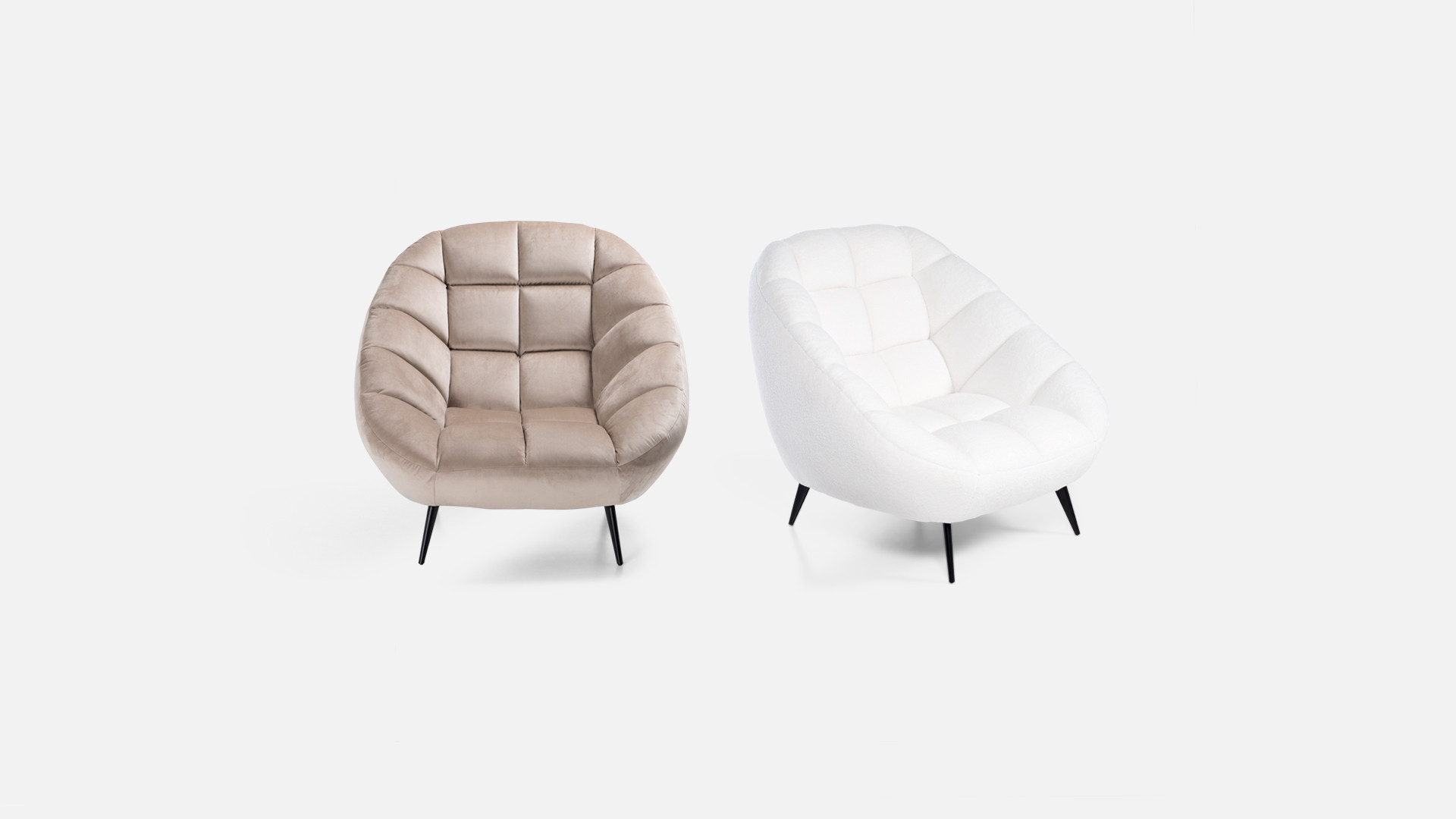 Fauteuil en tissu DIAMANT | Pour un intérieur raffiné