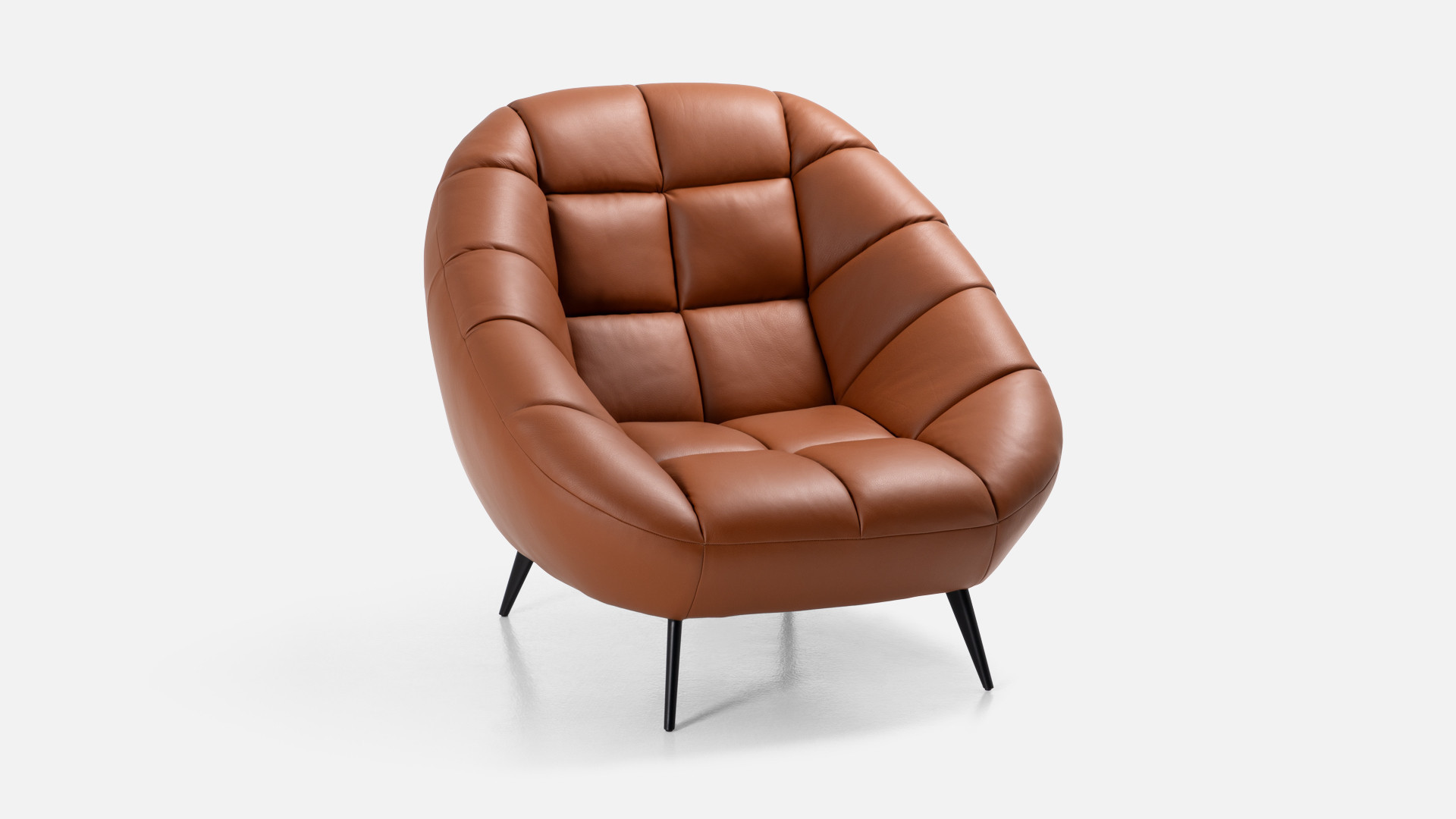 Fauteuil en cuir DIAMANT | Pour un intérieur raffiné