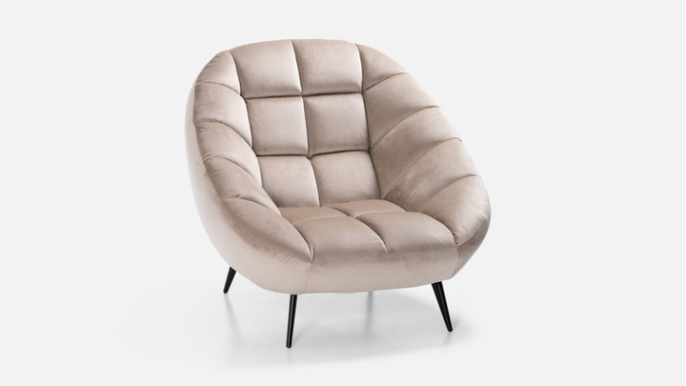 Fauteuil en tissu DIAMANT | Pour un intérieur raffiné