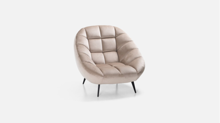 Fauteuil en tissu DIAMANT | Pour un intérieur raffiné