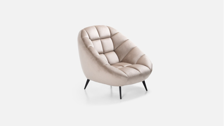 Fauteuil en tissu DIAMANT | Pour un intérieur raffiné