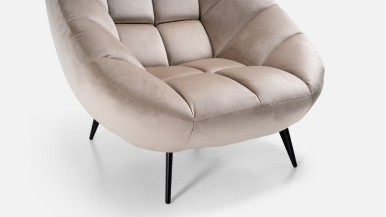 Fauteuil en tissu DIAMANT | Pour un intérieur raffiné