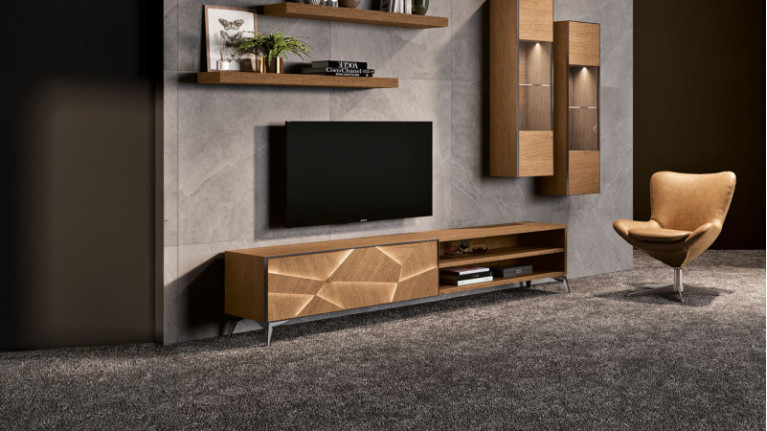 Meuble TV 2 portes ECLIPSE | Meuble design pour sublimer votre salon