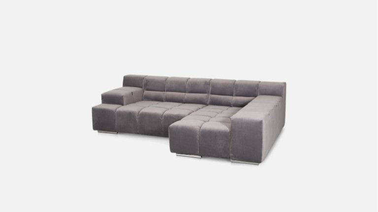 Canapé angle chaise longue maxi TEMPLE | avec assise réglable