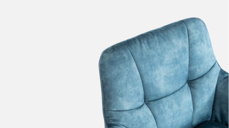 Fauteuil pivotant tissu LITCHI | Design et confort à la scandinave