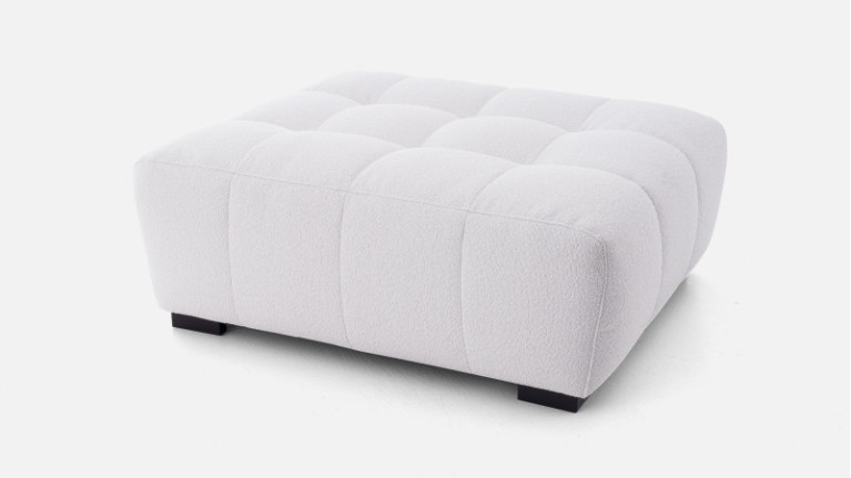 Pouf tissu blanc BEACH