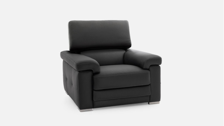 Fauteuil en cuir MONICA