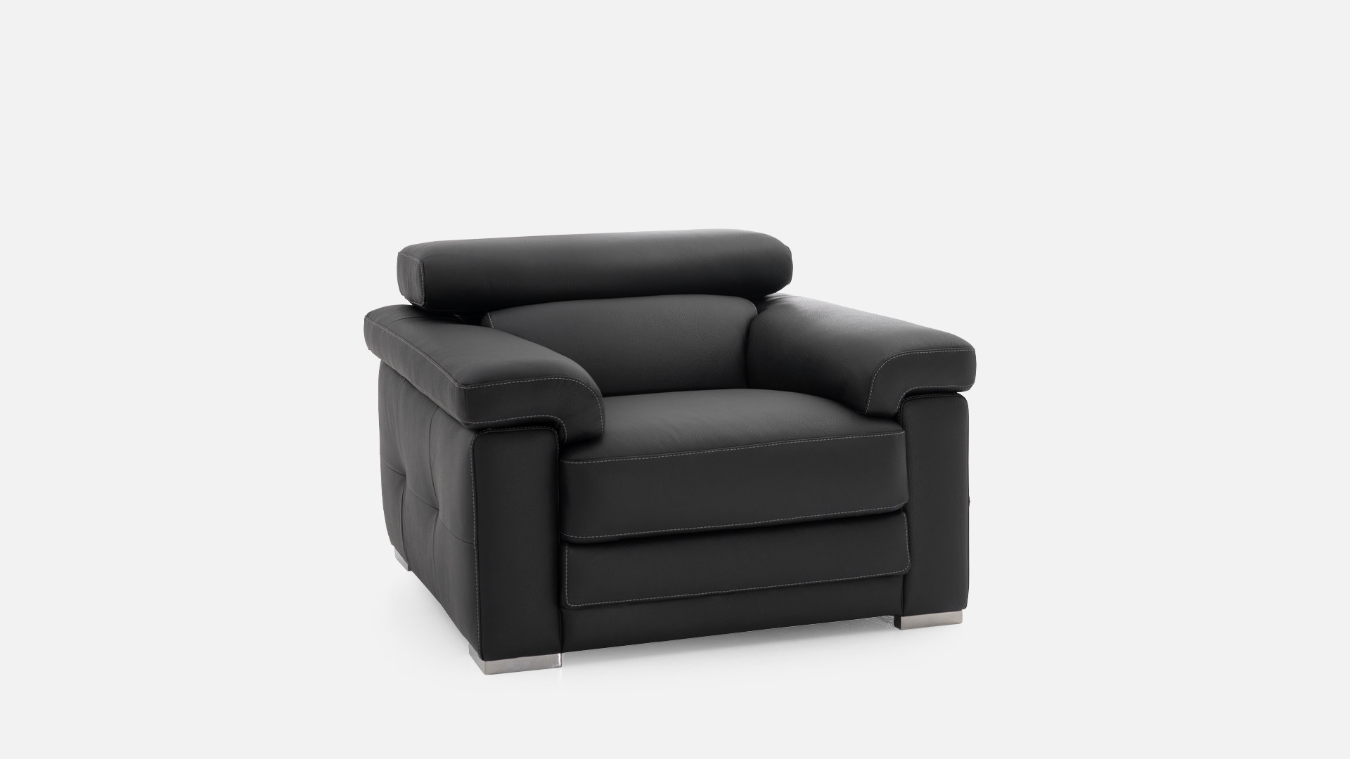 Fauteuil en cuir MONICA