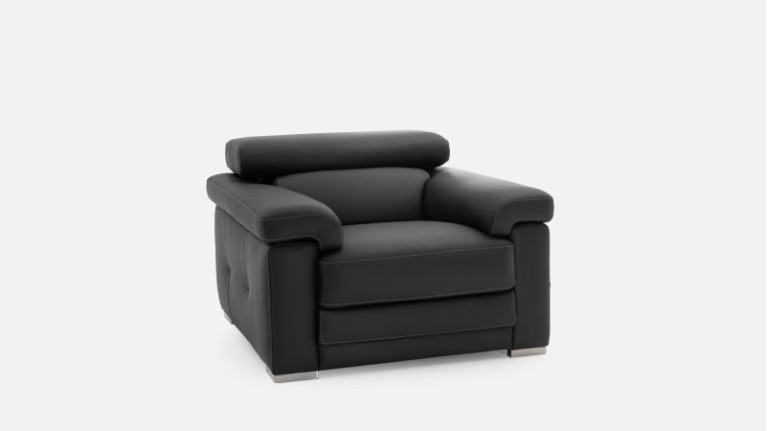 Fauteuil en cuir MONICA