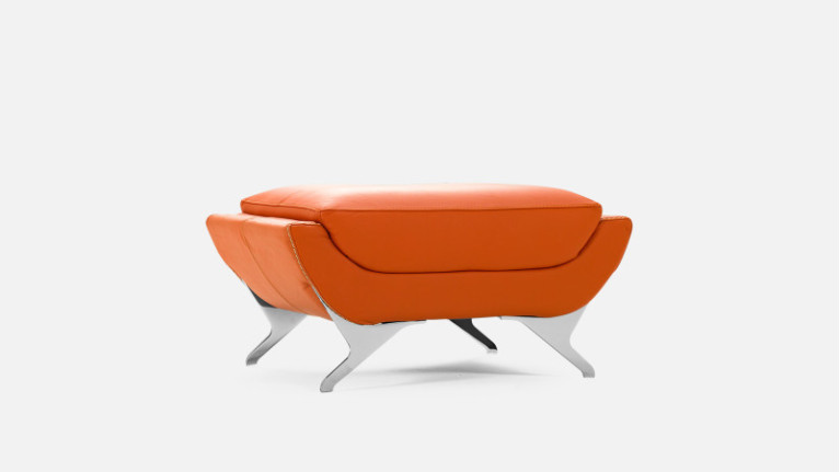 Pouf en cuir CUBA | Un design affirmé