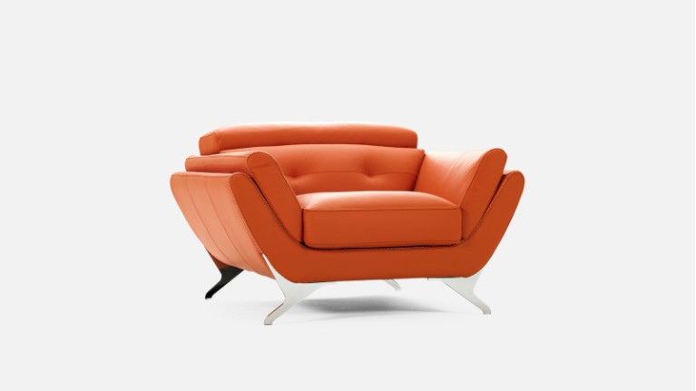 Fauteuil en cuir CUBA | Un design affirmé