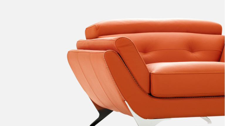 Fauteuil en cuir CUBA | Un design affirmé