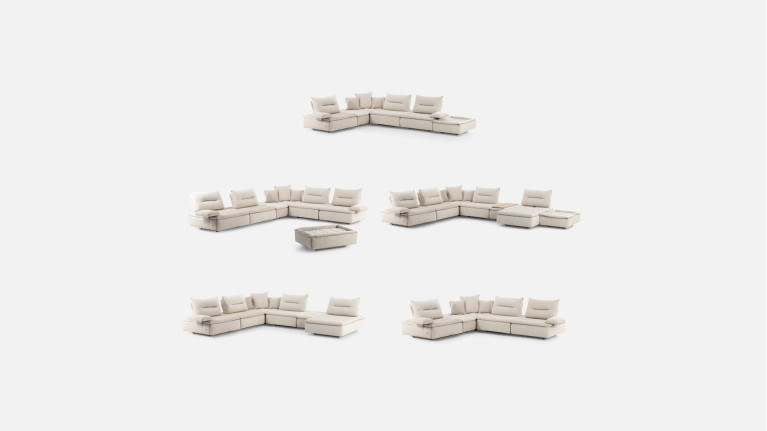 Canapé modulable tissu NEW BYBLOS | Sublime design