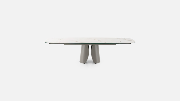 Table de repas extensible céramique OTTO | En verre fondu