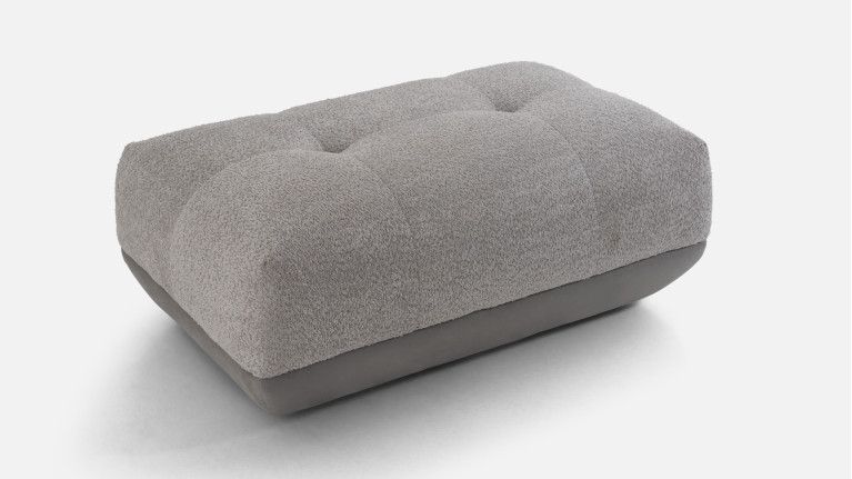 Pouf tissu OTTO sur base