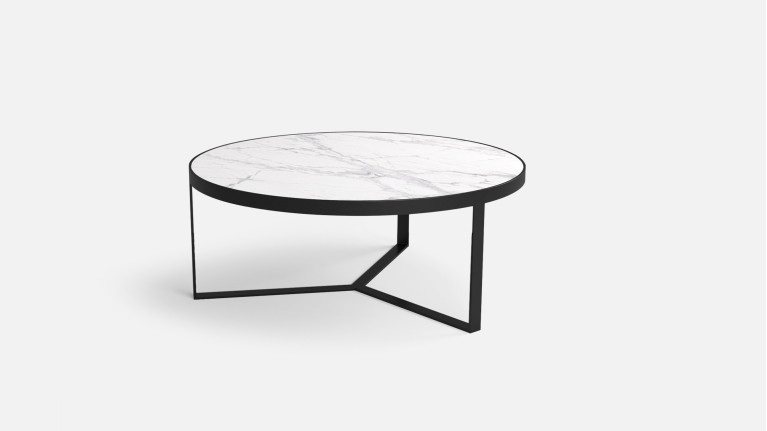 Table basse PLUTO | Plateau en céramique inrayable