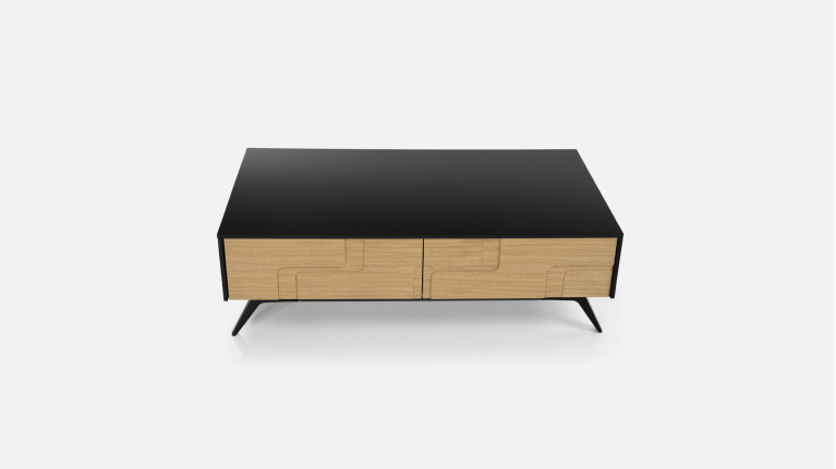 Table basse 2 tiroirs  PUZZLE | Design audacieux et fonctionnel