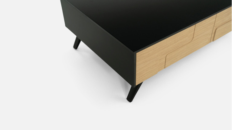 Table basse 2 tiroirs  PUZZLE | Design audacieux et fonctionnel