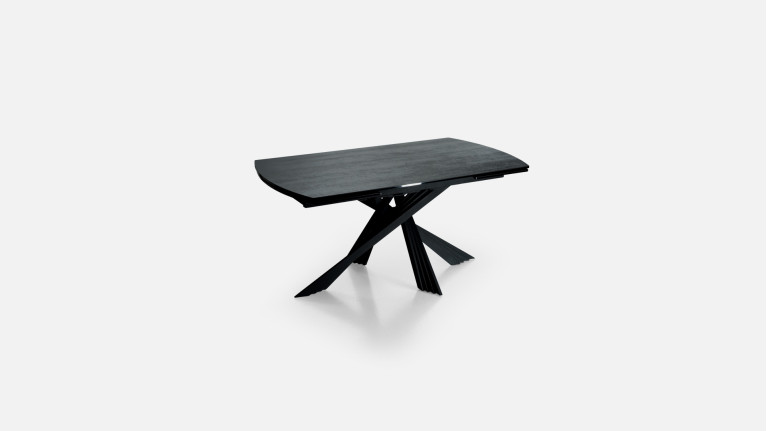 Table de repas extensible céramique grise ROSA | Design raffiné