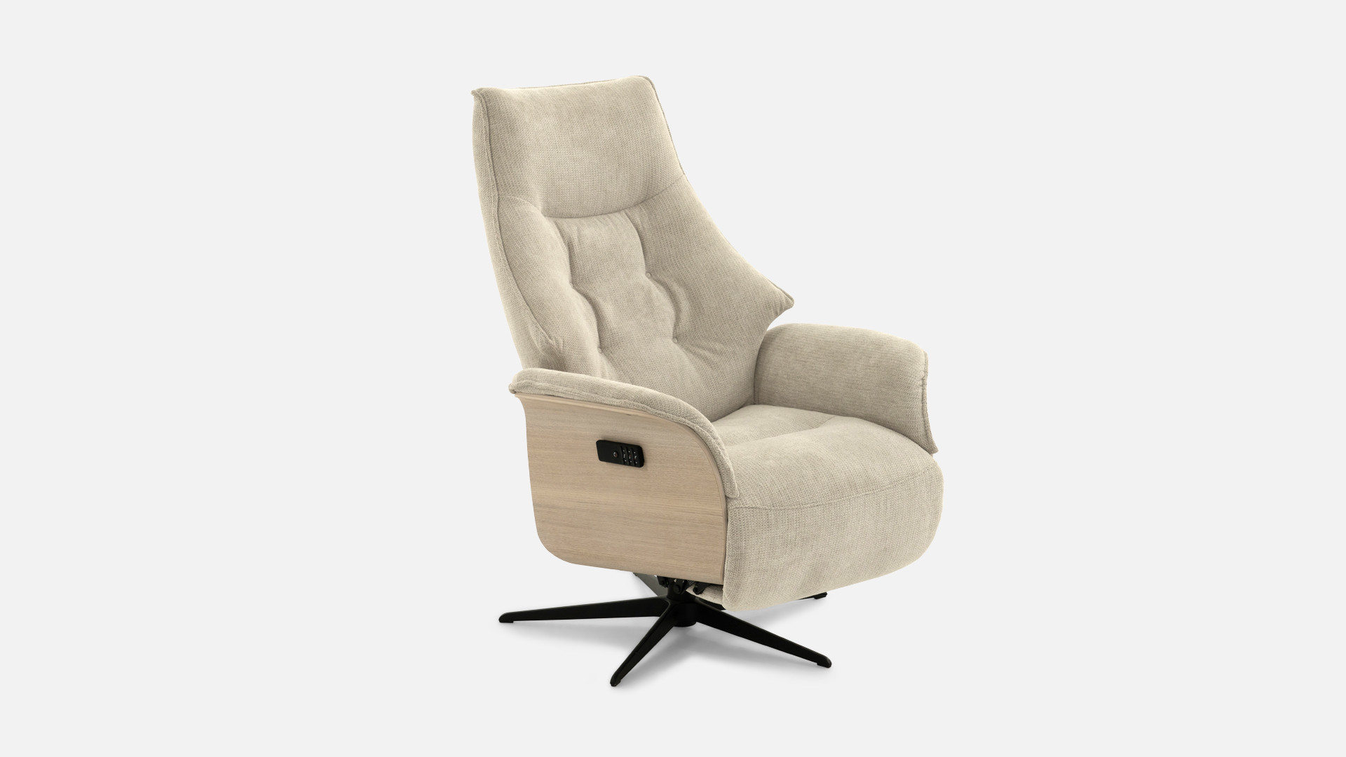 Fauteuil relax électrique tissu LONDON | Technologie et bien-être