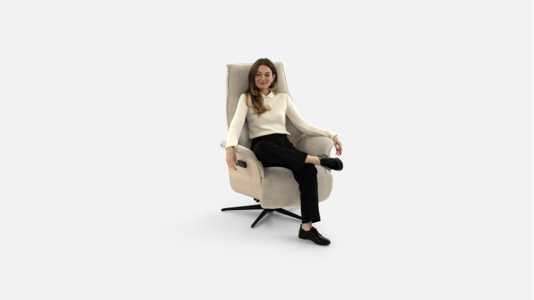 Fauteuil relax électrique tissu LONDON | Technologie et bien-être