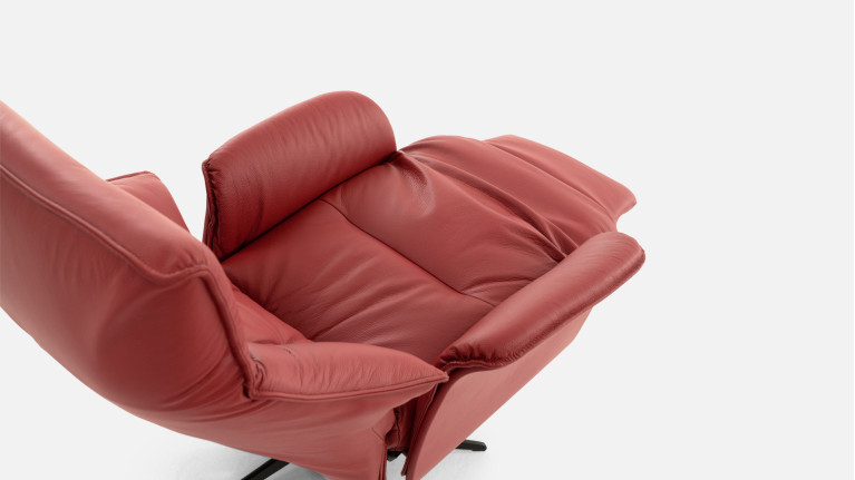 Fauteuil relaxation manuelle cuir LONDON | Confort absolu