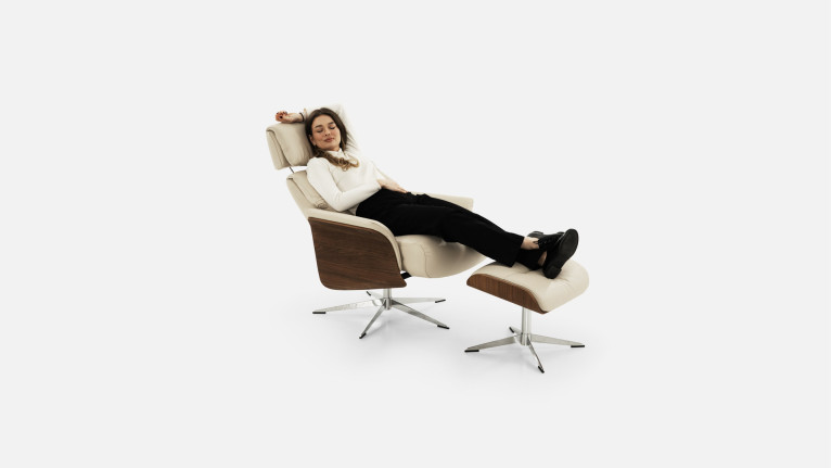 Fauteuil relaxation manuelle cuir JULIO | Confort et élégance