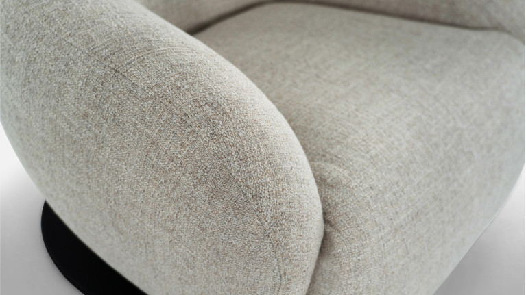 Fauteuil relaxation en tissu COCOON | Un style scandinave